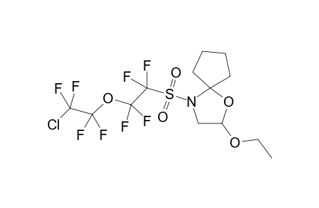 2-Ethoxy-4-[2-(2-chloro-1,1,2,2-tetraethoxy)-1,1,2,2-tetrafluoroethanesulfonyl]-1-oxa-4-azaspiro[4.4.]nonane