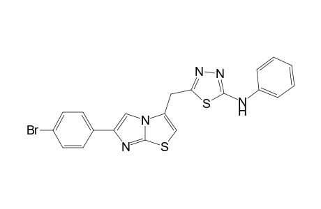 2-Phenylamino-5-((6-(4-bromophenyl)imidazo[2,1-b]thiazol-3-yl)methyl)-1,3,4- thiadiazole