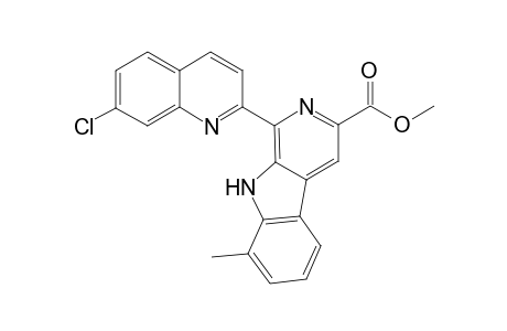 Methyl 6-(7-chloroquinolin-2-yl)-4-methylpyridino[4,5-b]indole-8-carboxylate