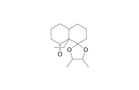 Spiro(1,3-dioxolane)2.1'(decalin-8'-one), 4,5-dimethyl-8'a-ethyl-