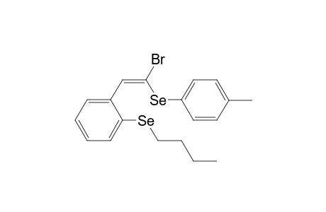 (E)-{1-Bromo-2-[2-(butylselanyl)phenyl]vinyl}(4-tolyl)selane