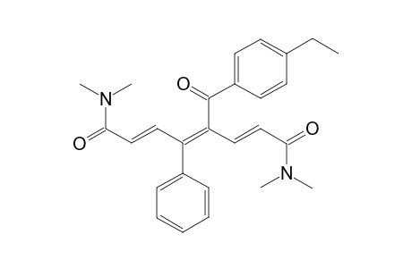 (2E,4E,6E)-4-(4-ethylbenzoyl)-N1,N1,N8,N8-tetramethyl-5-phenylocta-2,4,6-trienediamide