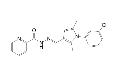 N'-{(E)-[1-(3-chlorophenyl)-2,5-dimethyl-1H-pyrrol-3-yl]methylidene}-2-pyridinecarbohydrazide