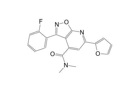 isoxazolo[5,4-b]pyridine-4-carboxamide, 3-(2-fluorophenyl)-6-(2-furanyl)-N,N-dimethyl-