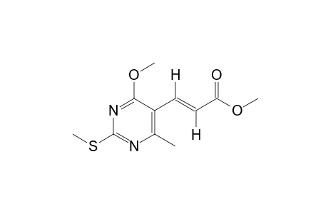 (E)-4-methoxy-6-methyl-2-(methylthio)-5-pyrimidineacrylic acid, methyl ester