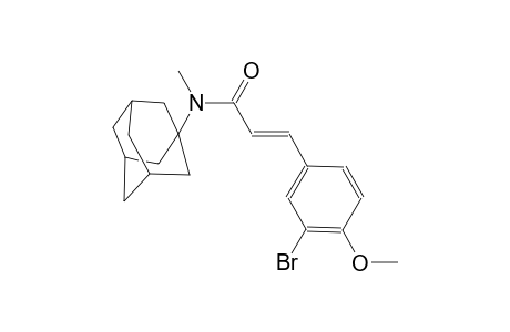 (2E)-N-(1-adamantyl)-3-(3-bromo-4-methoxyphenyl)-N-methyl-2-propenamide