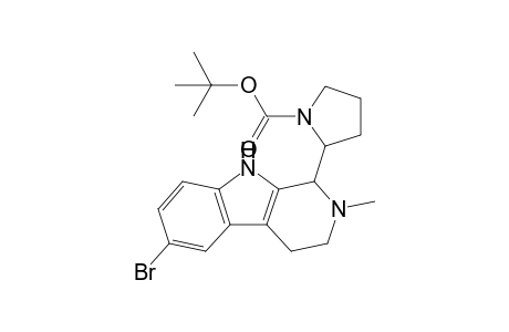 1-[N-(t-Butoxycarbonyl)pyrrolidin-2'-yl]-6-bromo-2-methyl-1,2,3,.4-tetrahydro-.beta.-carboline