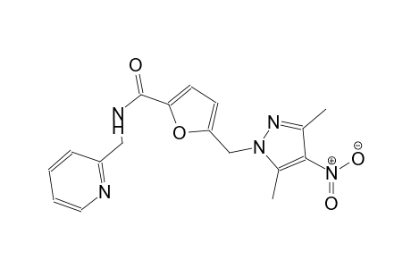 5-[(3,5-dimethyl-4-nitro-1H-pyrazol-1-yl)methyl]-N-(2-pyridinylmethyl)-2-furamide