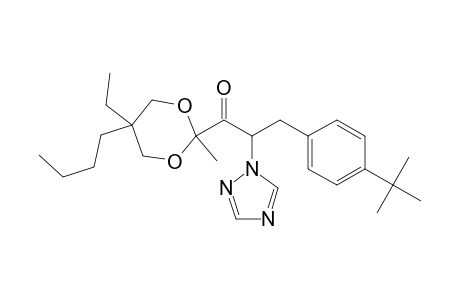 1-Propanone, 1-(5-butyl-5-ethyl-2-methyl-1,3-dioxan-2-yl)-3-[4-(1,1-dimethylethyl)phenyl]-2-(1H-1,2,4-triazol-1-yl)-