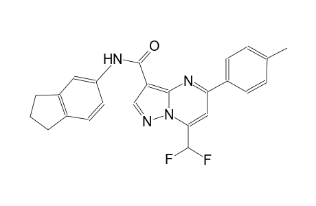 7-(difluoromethyl)-N-(2,3-dihydro-1H-inden-5-yl)-5-(4-methylphenyl)pyrazolo[1,5-a]pyrimidine-3-carboxamide