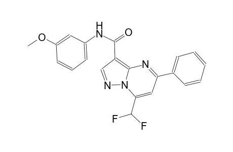 7-(difluoromethyl)-N-(3-methoxyphenyl)-5-phenylpyrazolo[1,5-a]pyrimidine-3-carboxamide