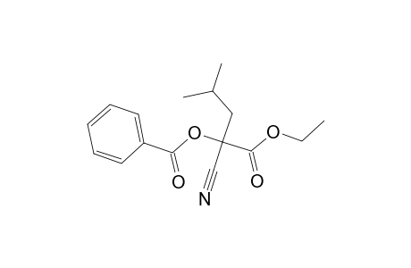 Valeric acid, 2-cyano-2-hydroxy-4-methyl-, ethyl ester, benzoate (ester)
