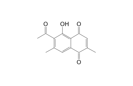 6-Acetyl-5-hydroxy-2,7-dimethyl-1,4-naphthoguinone