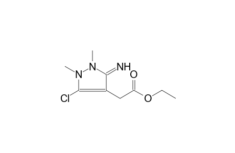 ethyl (5-chloro-3-imino-1,2-dimethyl-2,3-dihydro-1H-pyrazol-4-yl)acetate