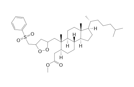 2-[5-[(Phenylsulfonyl)methyl]-1,2-dioxolan-3-yl]-2,3-seco-5.alpha.-cholestan-3-carboxylic acid methyl ester isomer