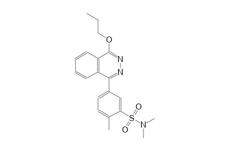 N,N,2-trimethyl-5-(4-propoxy-1-phthalazinyl)benzenesulfonamide
