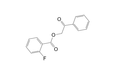 Benzoic acid, 2-fluoro-, 2-oxo-2-phenylethyl ester