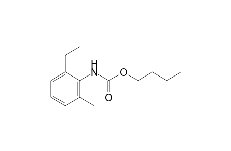 2-ethyl-6-methylcarbanilic acid, butyl ester