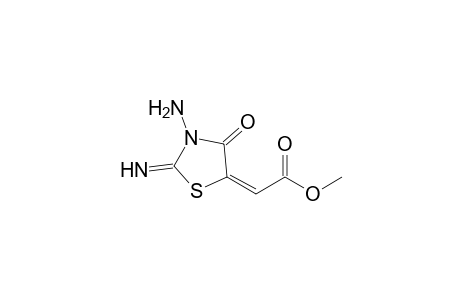 Methyl 3-amino-2-imino-4-oxo-1,3-thiazolan-5-ylideneacetate