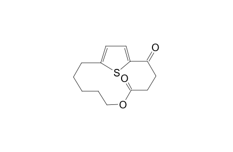 5-Oxa[10]-.alpha.-cyclothiene-1,4-dione