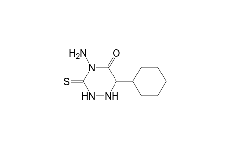 4-Amino-6-cyclohexyl-3-sulfanylidene-1,2,4-triazinan-5-one