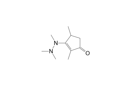 2,4-Dimethyl-3-(N,N',N-trimethylhydrazino)cyclopent-2-ene-1-one