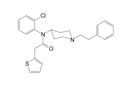 N-(2-Chlorophenyl)-N-[1-(2-phenylethyl)piperidin-4-yl]thiophene-2-acetamide