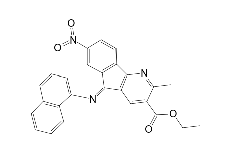 Ethyl 2-methyl-5-(1-naphthylimino)-7-nitro-5H-indeno[1,2-b]pyridine-3-carboxylate