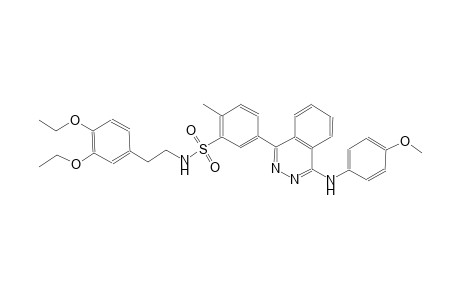 benzenesulfonamide, N-[2-(3,4-diethoxyphenyl)ethyl]-5-[4-[(4-methoxyphenyl)amino]-1-phthalazinyl]-2-methyl-