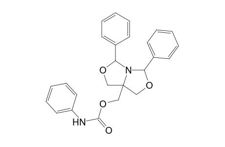 (3,5-diphenyl-1H-[1,3]oxazolo[3,4-c][1,3]oxazol-7a(7H)-yl)methyl phenylcarbamate