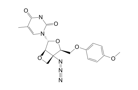 (1R,2S,4S,5S)-1-AZIDO-2-(PARA-METHOXYPHENOXY)-METHYL-4-(THYMIN-1-YL)-3,6-DIOXABICYCLO-[3.2.0]-HEPTANE