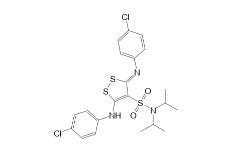 N,N-Diisopropyl-5-(p-chloroanilino)-3-(p-chlorophenylimino)-1,2-dithiole-4-sulfonamide