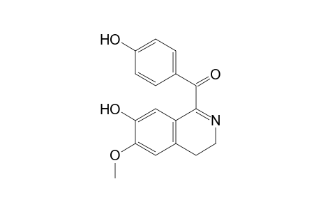 (4-hydroxyphenyl)-(6-methoxy-7-oxidanyl-3,4-dihydroisoquinolin-1-yl)methanone
