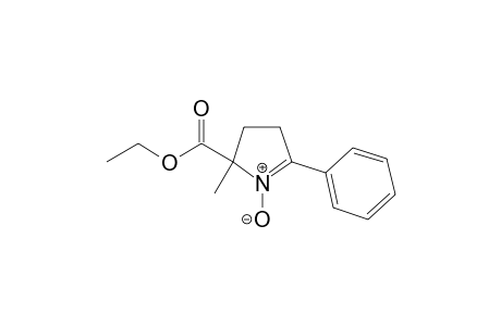 Ethyl 5-methyl-2-phenyl-1-pyrrolidine-5-carboxylate 1-oxide