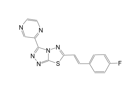 [1,2,4]triazolo[3,4-b][1,3,4]thiadiazole, 6-[(E)-2-(4-fluorophenyl)ethenyl]-3-pyrazinyl-