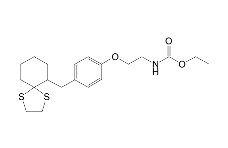 Ethyl N-{2-[4'-(2",2"-(ethylenedithio)cyclohex-1"-ylmethyl)phenoxy]ethyl}carbamate