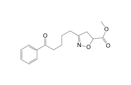 5-Isoxazolecarboxylic acid, 4,5-dihydro-3-(5-oxo-5-phenylpentyl)-, methyl ester