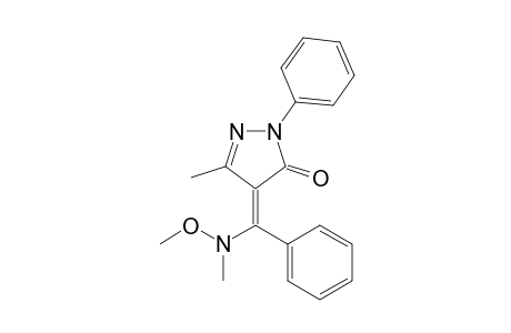 2,4-Dihydro-4-[(N-methoxy-N-methylamino)(phenyl)methylene]-5-methyl-2-phenyl-3H-pyrazol-3-one