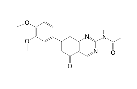 acetamide, N-[7-(3,4-dimethoxyphenyl)-5,6,7,8-tetrahydro-5-oxo-2-quinazolinyl]-