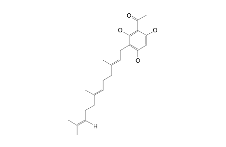 3-Farnesyl-2,4,6-trihydroxy-acetophenone