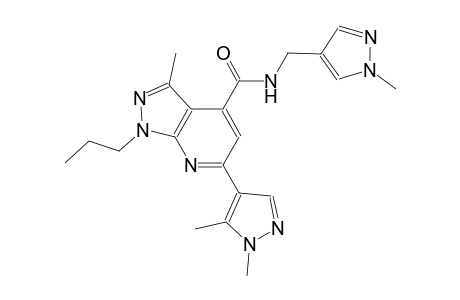 6-(1,5-dimethyl-1H-pyrazol-4-yl)-3-methyl-N-[(1-methyl-1H-pyrazol-4-yl)methyl]-1-propyl-1H-pyrazolo[3,4-b]pyridine-4-carboxamide