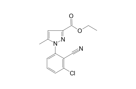 Pyrazole-3-carboxylic acid, 1-(3-chloro-2-cyanophenyl)-5-methyl-, ethyl ester