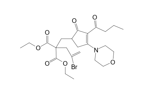 (E,E)-Diethyl 2-(2-Bromoallyl)-2-(3'-butyryl-4'-morpholino-4'-yl-2'-oxo-3'-cyclopentenylmethyl)malonate