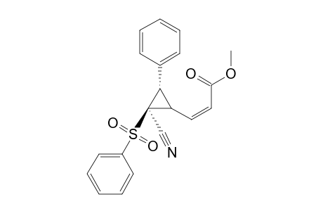 (Z)-3-((2R,3S)-2-Benzenesulfonyl-2-cyano-3-phenyl-cyclopropyl)-acrylic acid methyl ester