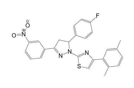 thiazole, 4-(2,5-dimethylphenyl)-2-[5-(4-fluorophenyl)-4,5-dihydro-3-(3-nitrophenyl)-1H-pyrazol-1-yl]-