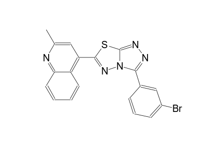 quinoline, 4-[3-(3-bromophenyl)[1,2,4]triazolo[3,4-b][1,3,4]thiadiazol-6-yl]-2-methyl-