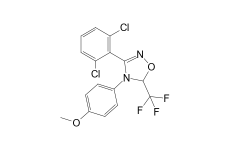 3-(2,6-Dichlorophenyl)-4-(4-methoxyphenyl)-5-trifluoromethyl-4,5-dihydro-1,2,4-oxadiazole