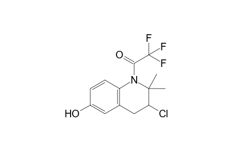 1-(3-Chloranyl-2,2-dimethyl-6-oxidanyl-3,4-dihydroquinolin-1-yl)-2,2,2-tris(fluoranyl)ethanone