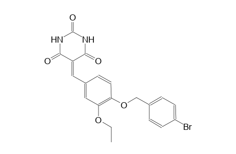 5-{4-[(4-bromobenzyl)oxy]-3-ethoxybenzylidene}-2,4,6(1H,3H,5H)-pyrimidinetrione