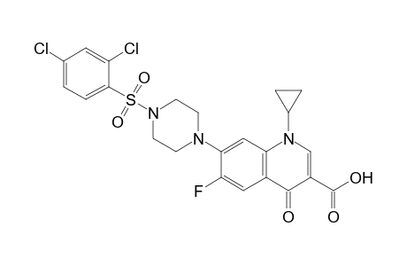 7-(4-((2,4-Dichlorophenyl)sulfonyl)piperazin-1-yl)-1-cyclopropyl-6-fluoro-4-oxo-1,4-dihydroquinoline-3-carboxylic acid